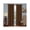 Brown, variant on Set of 2 York Blackout Thermal Lined Grommet Top Curtain Drapery Panels 84 Long, Aqua Blue