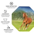 thumbnail image 4 of Gaeub horse running freely Print 6 Pcs Leather Coasters for Drinks ,Drink Coasters Sets,Drink Table Cup Coasters for Living Room Kitchen Coffee Decor,Octagon, 4 of 7