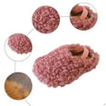 thumbnail image 7 of Quealent Baby House Slippers Toddlers Infants Fuzzy Slippers 0-18 Months Boys Girls Cozy Fleece Shoes with Heel Strap Red for Size 8, 7 of 7
