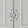 thumbnail image 4 of Cerradura para puerta corrediza de granero, pestillo de puerta de habitación de aleación de zinc, cerraduras para puerta de pantalla para Plata, 4 of 9