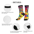 thumbnail image 5 of Women's Men's Autism Awareness Puzzle Flag Colorful Novelty Pattern Crew Athletic Socks, 5 of 7