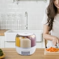 thumbnail image 3 of Dispensador de Arroz Matsuzay de Cocina Contenedor de Almacenamiento de Alimentos 6 Rejillas, 3 of 6