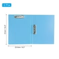 thumbnail image 2 of Unique Bargains Punchless Binder, 2 Pcs Plastic Double Strong Clip Clamp Binder without Rings Sheet File Folder Protector, Blue, 2 of 4