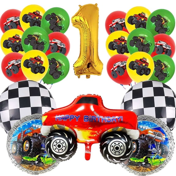 Monster Jam Balloons Party Supplies 1st Big Number Decorations Decor Kit Birthday