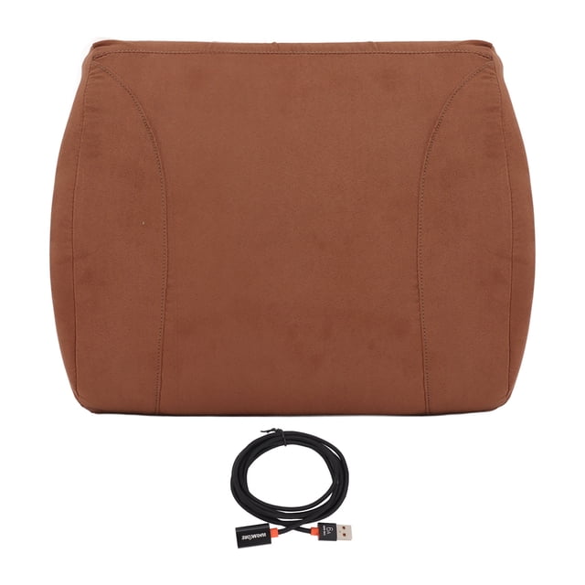 Coussin De Taille Chauffant Portable, Port USB 3, Coussin De Soutien Lombaire Chauffant à Température Réglable pour Voiture, Maison, Bureau