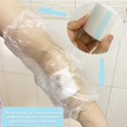 thumbnail image 3 of Wolfrail Disposable Line Shower Cover, Waterproof Elbow Knee Wound Protect Guard, 20 Pcs + 2 Tapes, Circ. Size 17" - 22", 3 of 5