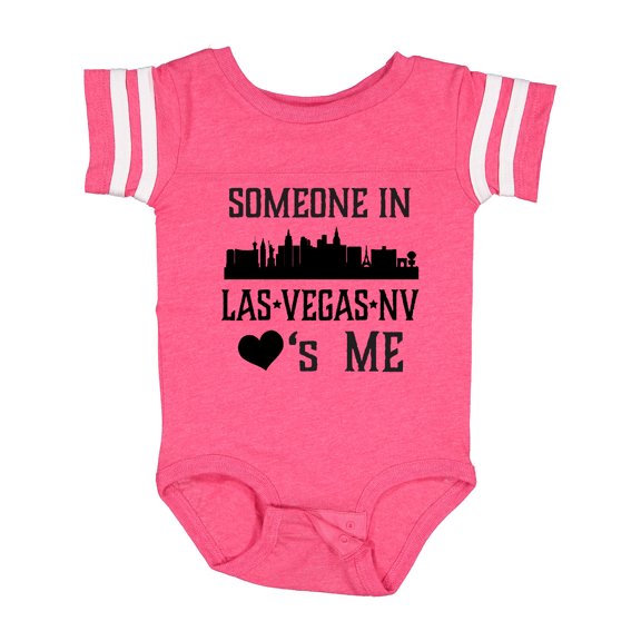 Inktastic Las Vegas Nevada Someone Loves Me Skyline Boys or Girls Baby Bodysuit