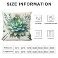 thumbnail image 5 of COMIO Palm Leaves Throw Pillow Covers Home Decorative Pillow Covers Pillowslip with Tropical Banana Palm Monstera Leaves Print for Summer Style Decor (Tropical Palm Series) White, 5 of 5