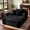 Black, variant on ODUWA Oversized Corduroy Cloud Chaise Lounge, Deep Seat Indoor Sofa with Cushions, No Assembly Compressed Furniture