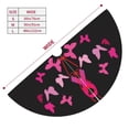 thumbnail image 2 of KLL 36" Christmas Tree Skirt Breast Cancer Xmas Tree Skirts Mat for New Year Xmas Holiday Party Indoor Outdoor Home Decoration, 2 of 5