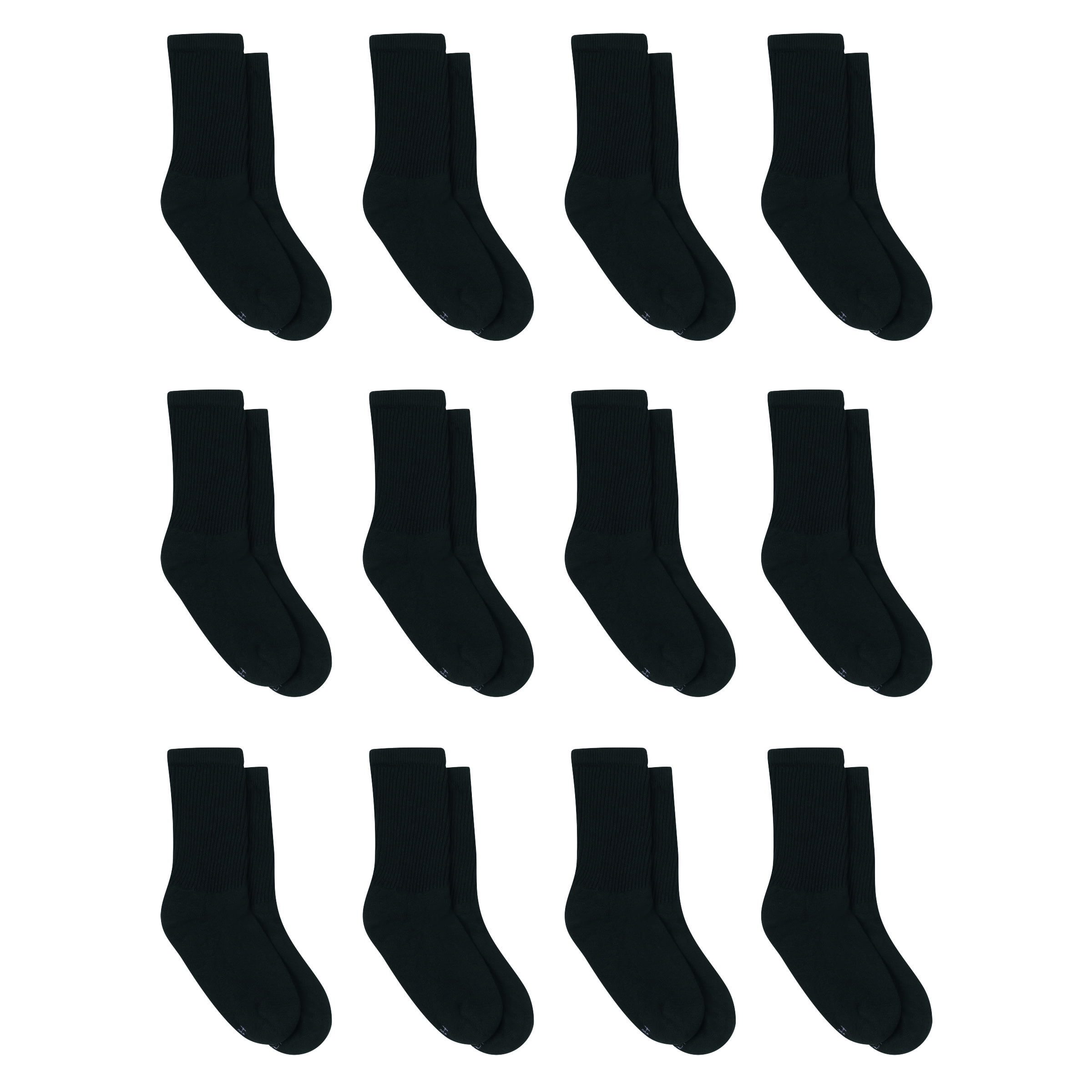 Hanes Womens' Cushioned Crew Athletic Socks, 10+2 bonus pack