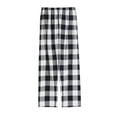thumbnail image 3 of Axiiglly Pajama Pants for Women Floral Printed Elastic Waist Pajama Bottoms Casual Comfy Loose Cotton Sleepwear Plus Size Full Length Pants with Pockets, 3 of 3