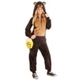 thumbnail image 3 of Brown Bear Adult Jumpsuit Costume, 3 of 5