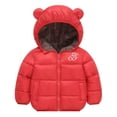 thumbnail image 7 of GYRATEDREAM Baby Boys Girls Bear Ears Shape Fleece Warm Hoodies Coat Toddler Zip-up Light Jacket Sweatshirt Outwear for 5-6Y Green, 7 of 7