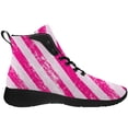 thumbnail image 4 of Aidianart Breast Cancer Awareness American Flag High Top Sneakers Womens High Top Shoes Size 13, 4 of 5