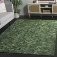 thumbnail image 2 of SAFAVIEH Studio Leather Lennard Geometric Area Rug, Green, 4' x 6', 2 of 11