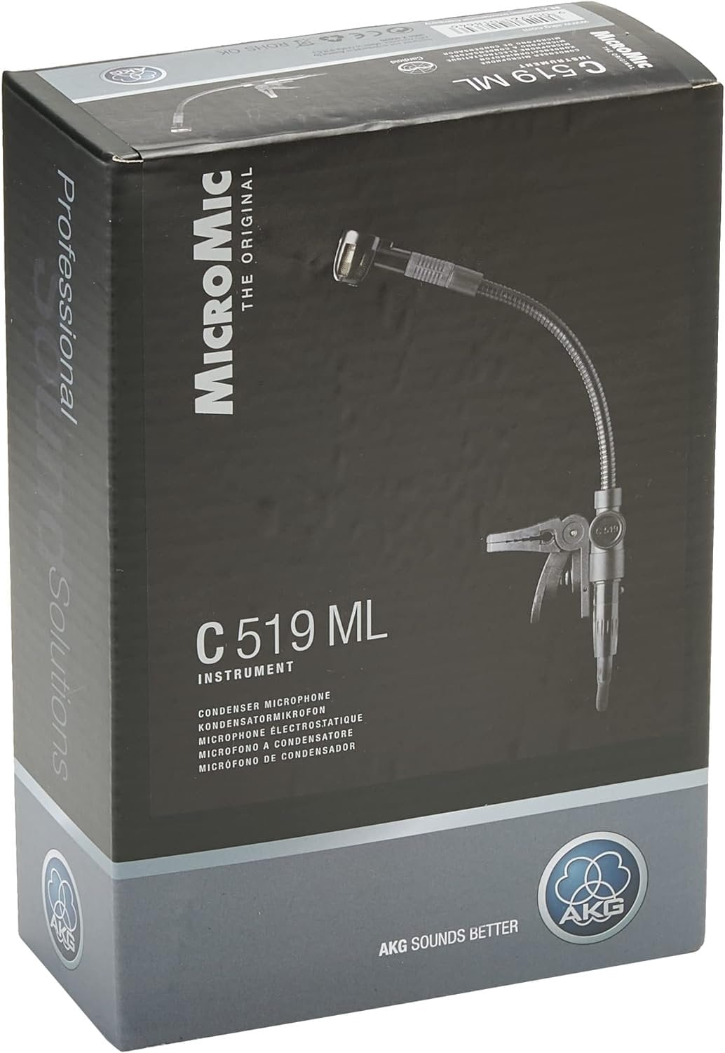 AKG C519 ML Clip-On Condenser Microphone for Brass & Reed Instruments with Mini XLR Cable