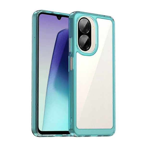 For Xiaomi Redmi A5 NFC (173.45mm) Case TPU + Acrylic Protective Clear Phone Cover - Black