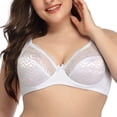 thumbnail image 2 of abtuhar Women Plus Size Bras,Womens Bras,Large Lace Color Bra Full Cup Sexy Comfort Daily Split Joint Bras, 2 of 4