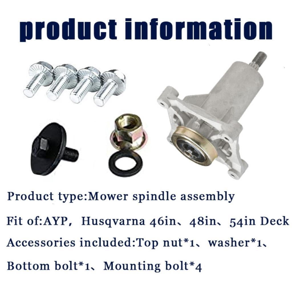 Replacement Deck Spindle Assembly Lawnmower Part for 187292 532187292 192870 532192870 Hardware Accessories