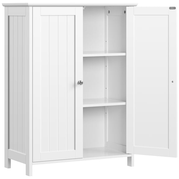 Alden Design Contemporary Storage Cabinet with 2 Doors and 2 Adjustable Shelves, Multiple Colors