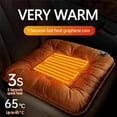 thumbnail image 5 of Bizhua Cushion Heated Seat Cushion 2025 New Usb Powered Heated Seat Cushion 3 Adjustable Temperature 17.6 X 17.6 Inch Portable Heated Seats for Stadium Bleachers Outdoor Car Chair Mat, 5 of 9
