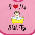 thumbnail image 4 of Inktastic I Love My Shih Tzu Dog Gifts Boys or Girls Baby Bib, 4 of 4