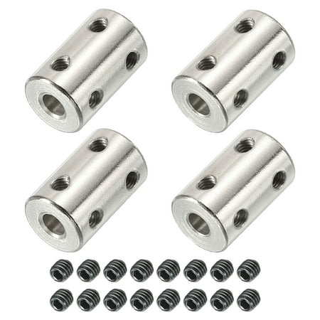 

Uxcell Shaft Coupler Connector L22 x D14 5mm to 5mm Bore Stainless Steel Rigid Coupling w Screw Silver 4Pack