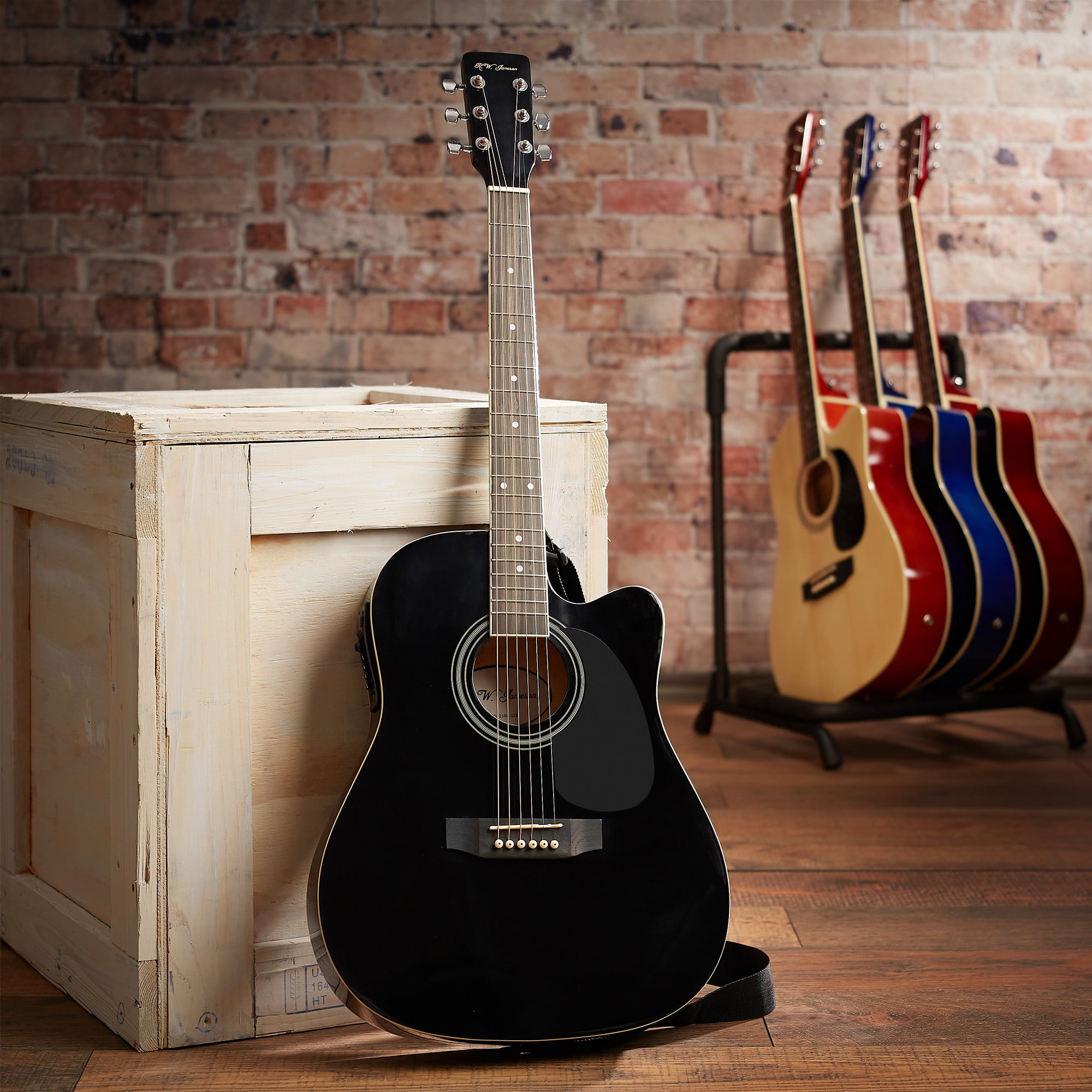 Jameson acoustic 2024 electric cutaway guitar