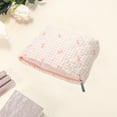 thumbnail image 3 of Unique Bargains 1 Pc Plaid Bow Makeup Bag for Versatile Use Pink, 3 of 5