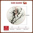 thumbnail image 2 of Fotbe Black And White Rose Pattern Christmas Tree Skirt, Tree Skirts Plush Christmas Decorations, Christmas Tree Skirts Xmas Decorations Holiday Party Decor-30", 2 of 6