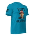 thumbnail image 3 of VOTE FOR GRANDPA TRUMP 2024 Unisex t-shirt (Aqua, 3XL), 3 of 4