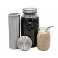 thumbnail image 3 of Mason Jar Lifestyle Cold Brew Coffee and Tea Maker 64oz Half Gallon Stainless Steel Filter with Lid, 3 of 6