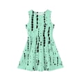 thumbnail image 3 of CCRFTGI Girls Dresses Size 8 Mini Light Green Striped Dress Holiday Wedding Sleeveless Girls Dresses Summer Trendy Casual Beach Fancy Dresses Light Green 3-4 Years, 3 of 4