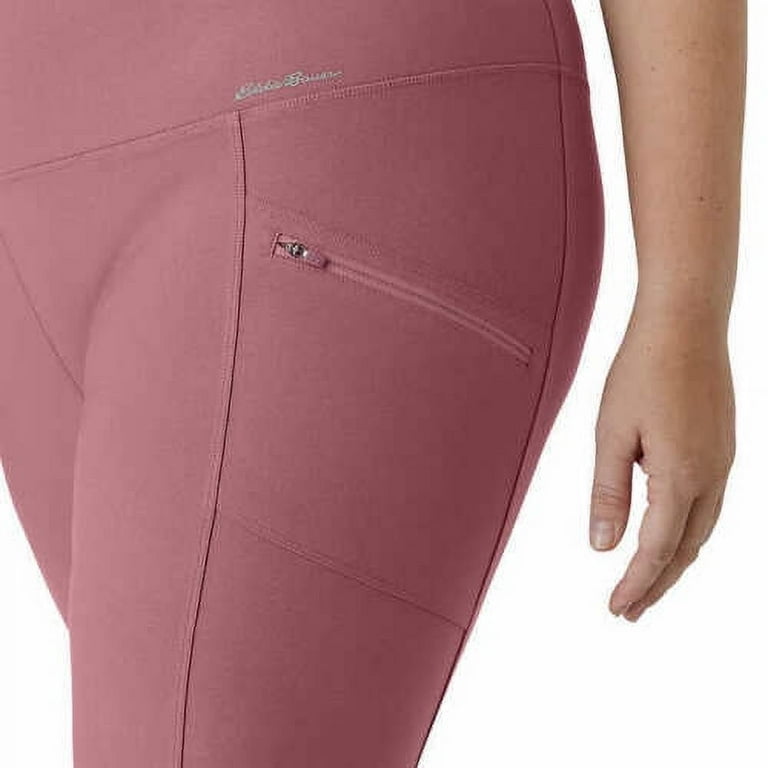 Eddie Bauer Women's Midweight High Rise Trail Tight Leggings, Pink Small