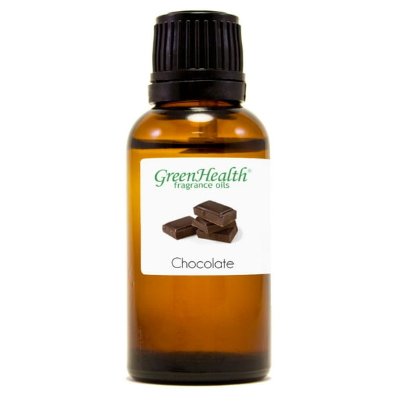 Chocolate Fragrance Oil - 1 fl oz - Amber Glass Bottle w/ Euro Dropper - GreenHealth