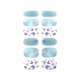 thumbnail image 1 of Pegatinas para uñas de los pies: envolturas completas, pegatinas autopolientes, tiras con motivos de flores, estrellas y purpurina, kits para mujer con lima de uñas, 1 of 4