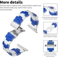 thumbnail image 2 of Tianle Resin Strap Compatible with Apple Watch Band 40mm 38mm 41mm Series 9/8/7/6/5/4/3/2/1/SE Women Men, Lightweight and Durable iWatch Stylish Bracelet Replacement Bands with Stainless Steel Buckle, 2 of 6