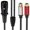 2m Straight head, variant on YIGSECU Female 3Pin to 2RCA Y Splitter Patching Cable Unbalanced Stereo Interconnect Adapter
