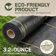 thumbnail image 3 of DeWitt Sunbelt Weed Barrier Fabric 3.2 oz, Heavy-Duty Ground Cover, 3 x 200 Feet, 3 of 12
