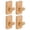 E, variant on THLKIF Natural Wooden Wall Hooks, Adhesive & Screw Mount Coat and Towel Hooks - Decorative Key Holder, Hat Rack, Stocking Wall Hangers for Bathroom Entryway Closet