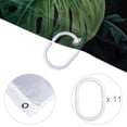 thumbnail image 4 of Tropical Plants Waterproof Printed Shower Curtain Set with Hooks - Decorative Bathroom Decoration, 4 of 6