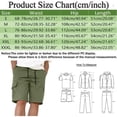 thumbnail image 2 of Mens Shorts Cargo Solid Color Multi Pocket Tie Sports Summer Work Shorts for Men Khaki M, 2 of 8