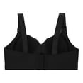thumbnail image 4 of Arnsht Women's Lace Lingerie Plus Size Underwear Without Steel Ring Thin Cup Soft Comfort Breathable Daily Bra Black 44/100, 4 of 6