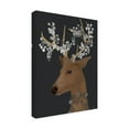 thumbnail image 2 of Fab Funky 'Deer White Flowers' Canvas Art, 2 of 3