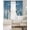 Blue gradient, variant on Blue Snowman Christmas Blackout Curtains for Bedroom, Thermal Insulated Window Treatment, Xmas Tree Snowflake Elk Winter Grommet Top Blackout Draperies and Drapes for Basement 27.5"x39" 2 Panels