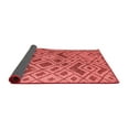 thumbnail image 2 of Ahgly Company Indoor Round Abstract Red Modern Area Rugs, 7' Round, 2 of 4
