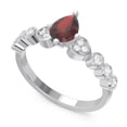 thumbnail image 2 of 1.25 Ct Natural Diamond Garnet Gemstone Wonderful Anniversary Ring for Women Solid 18K White Gold Size 8 by Diamond-Capitals, 2 of 8