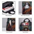 thumbnail image 3 of Disketp Banana Leaf Meditating Gorilla Mochila Ligera e Impermeable, Mochila de Día Resistente para Viajes, Senderismo y Uso Diario para Hombre y Mujer, 3 of 7