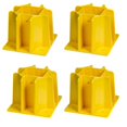 thumbnail image 1 of Base de barandilla de seguridad Tie Down Engineering, paquete de 4 unidades, amarilla, 1 of 2